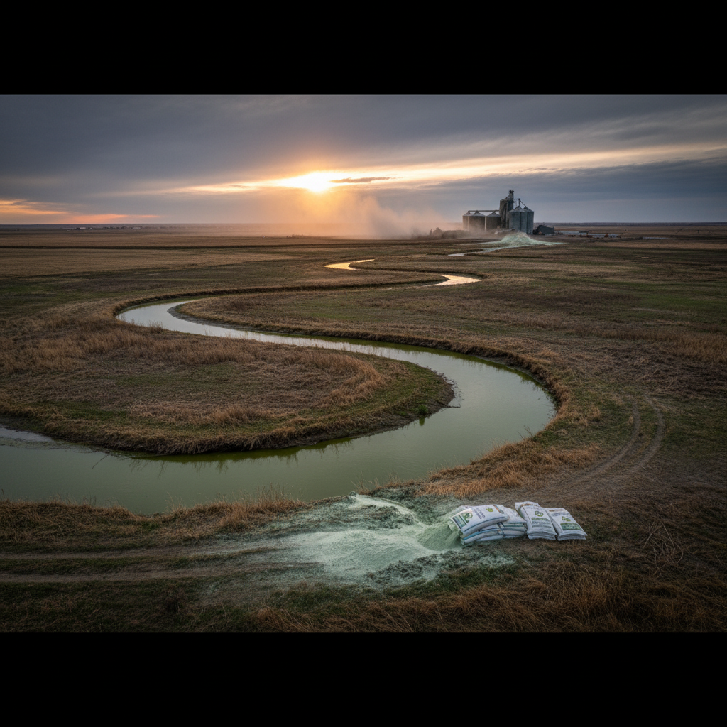 Your fertilizer is poisoning half our freshwater on the Prairies.