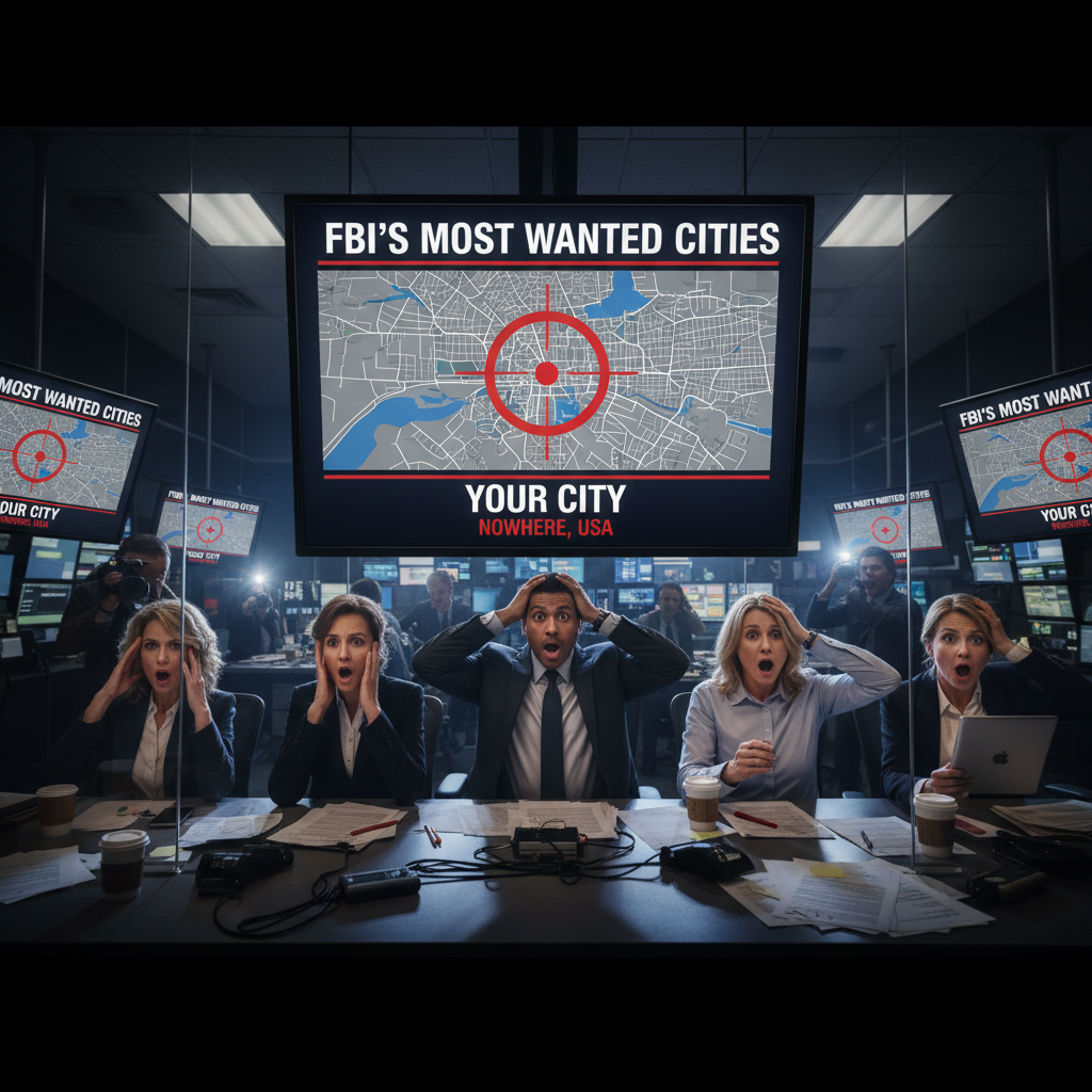 Your city just made the FBI's Most Wanted list. Seriously.