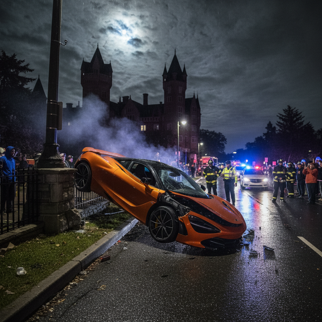 A McLaren crashed near Casa Loma. Your thoughts?