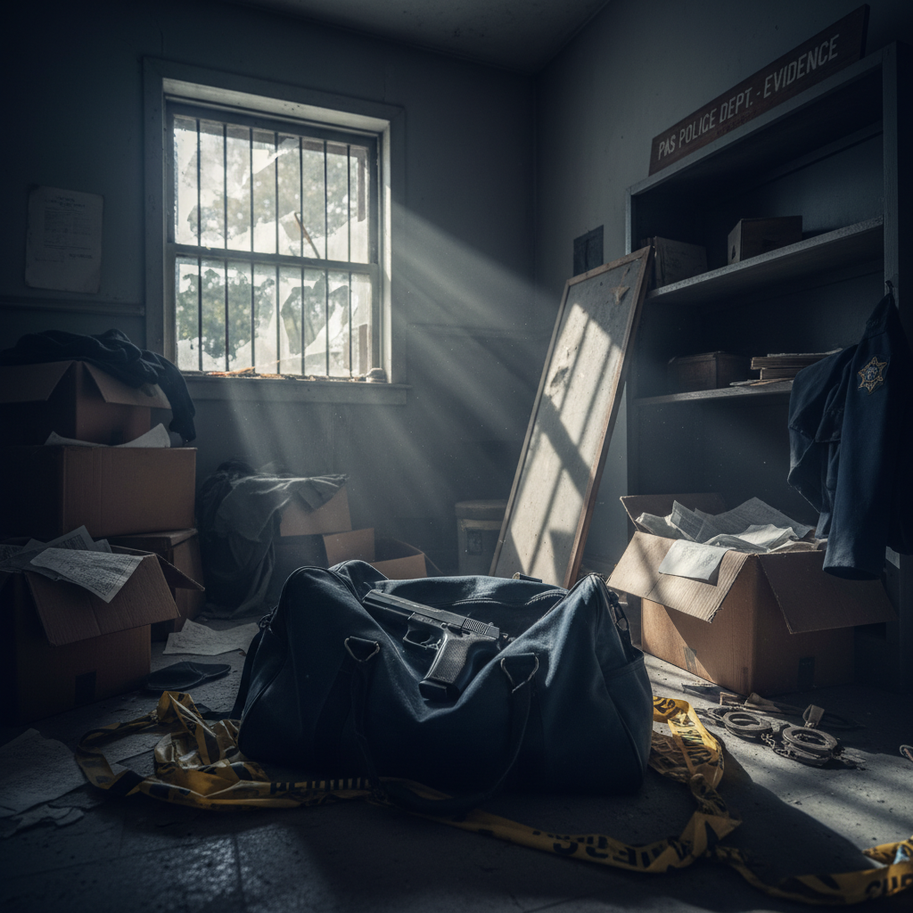 Your Pas police station could have hidden a loaded gun too