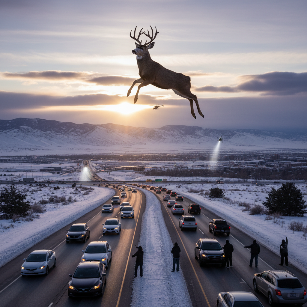 A flying deer in Provo just changed your commute forever.