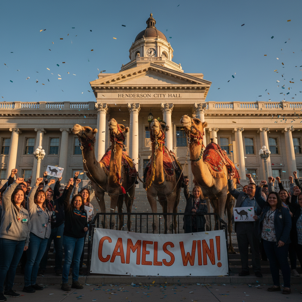 Your Henderson camels just won an epic city hall fight.