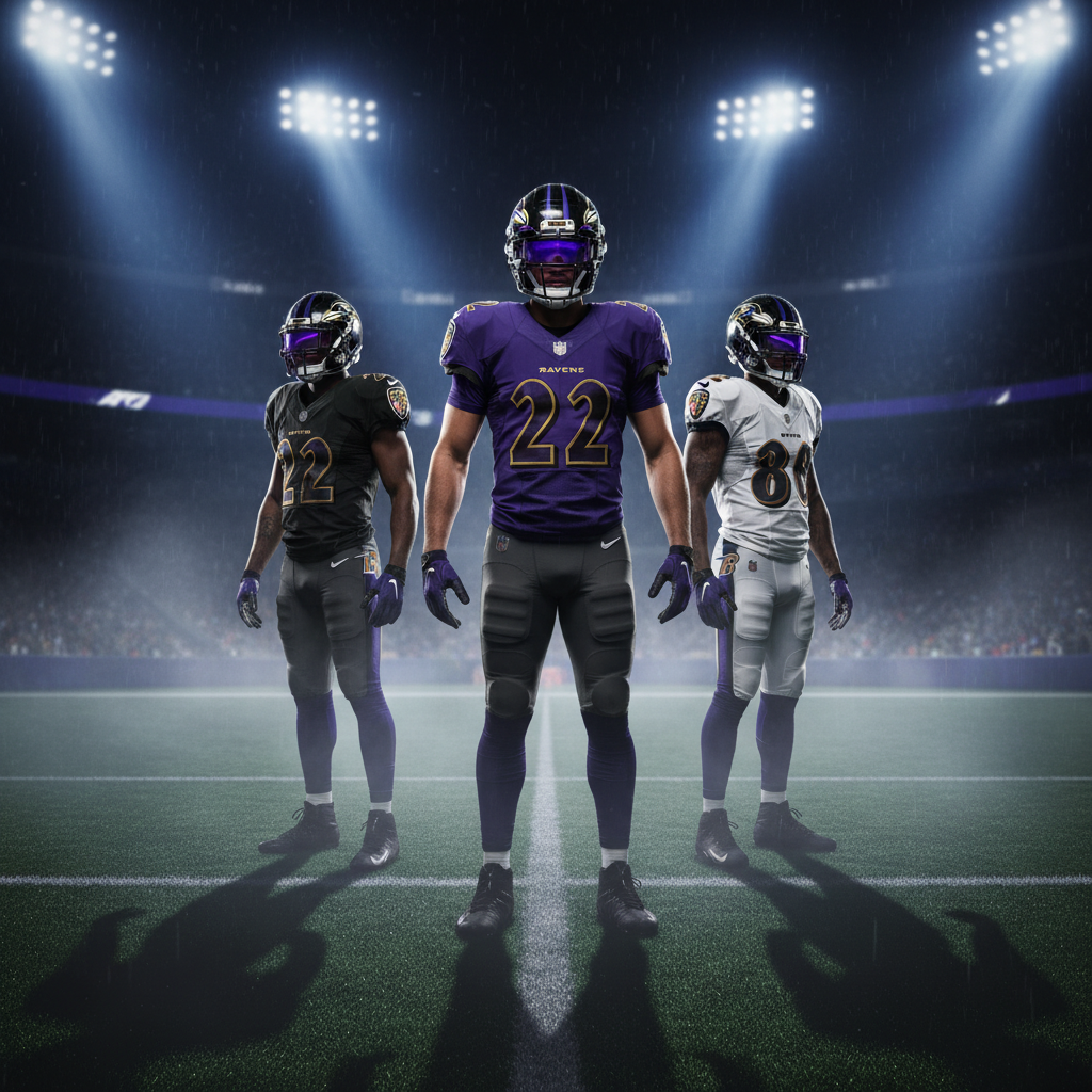 Your Ravens uniforms just got a major overhaul since '99.