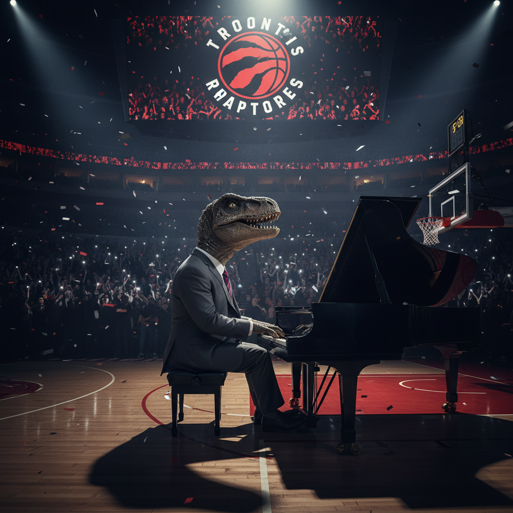 The Raptors got a new pianist. You'll love him.
