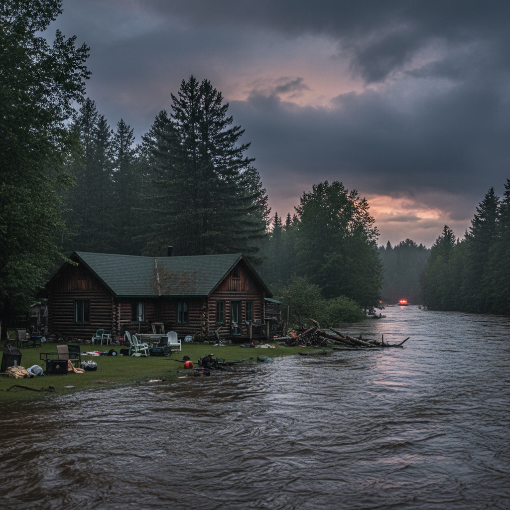 Your Kawartha cottage is under a flood warning.