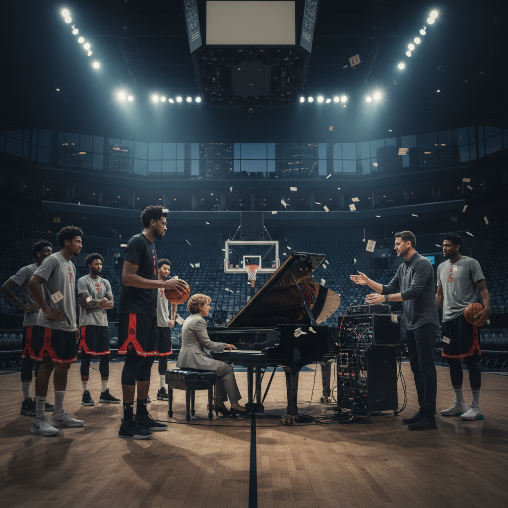 The Raptors are using a pianist and you won't believe why