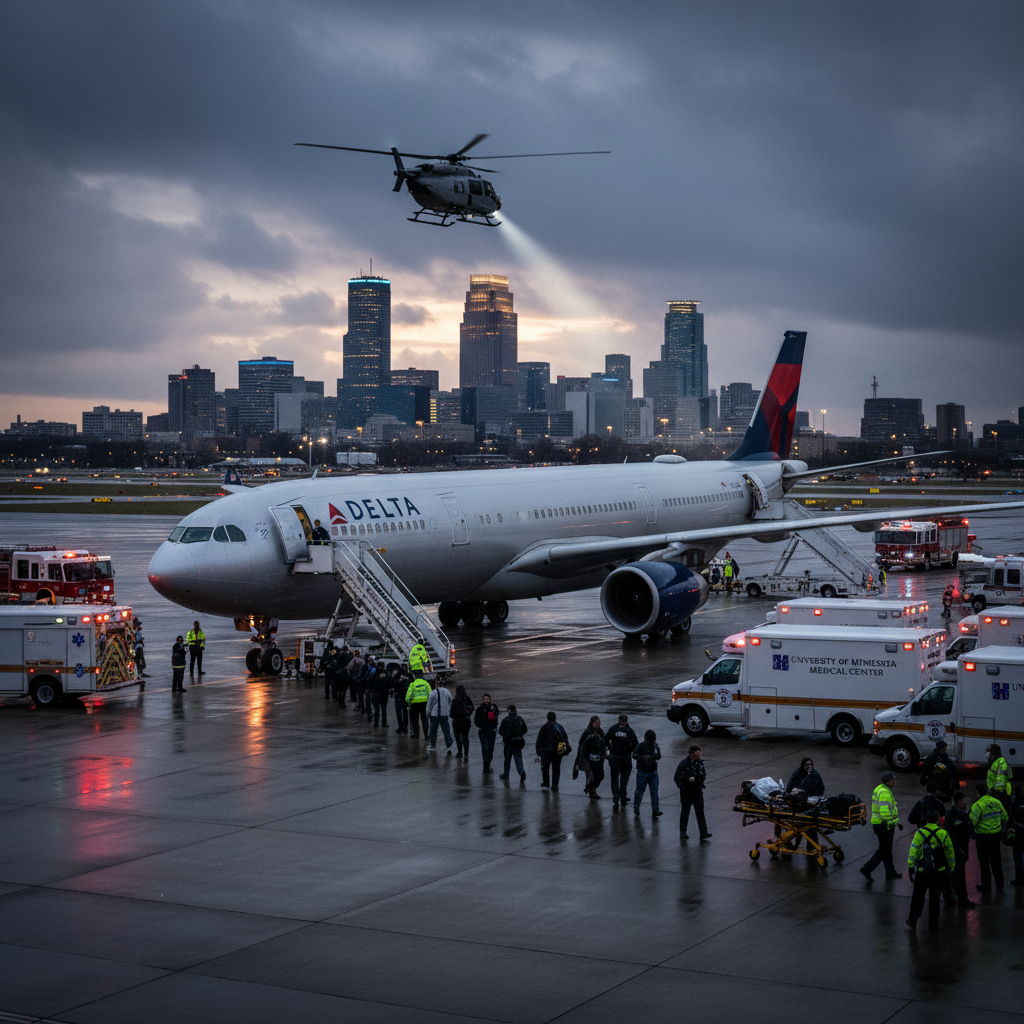 Your Delta flight landed 25 people in a Minneapolis hospital