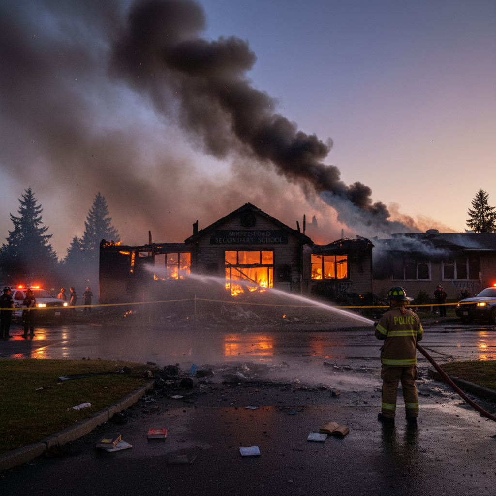 Someone's setting your Abbotsford schools on fire. Why?