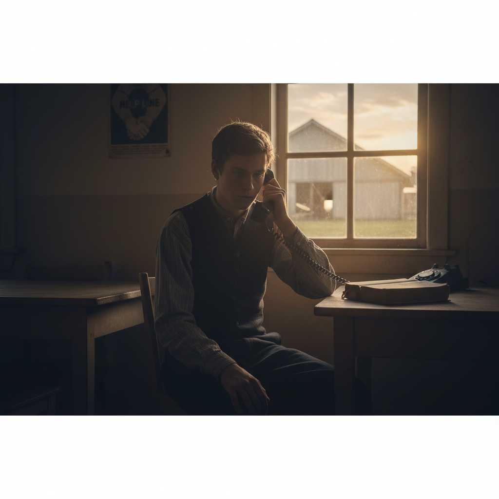 A Hutterite teen called a help line. Do your kids know how?
