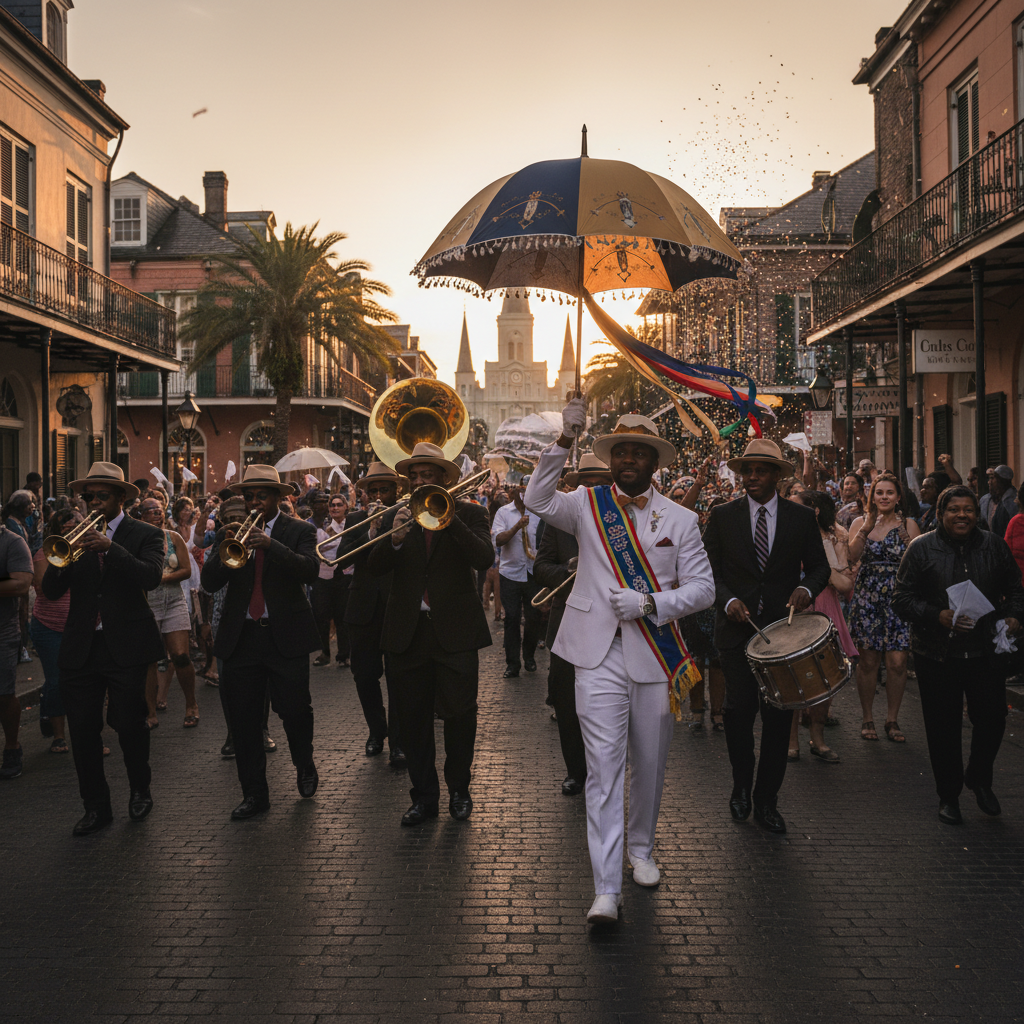 Your French Quarter Fest started with a second line, cher!