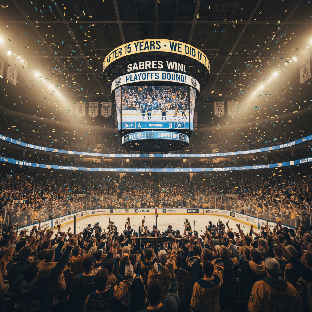 Your Sabres are in the playoffs after 15 years. Believe it!