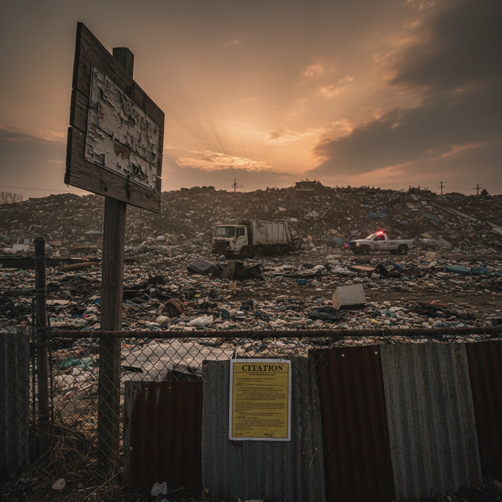East Cleveland got cited for its own trash dump. Seriously.