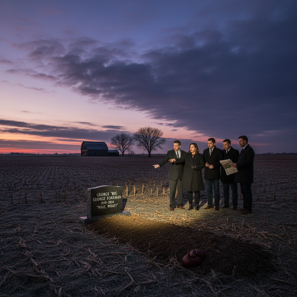 Big George Foreman is buried in Iowa. Wait, what?