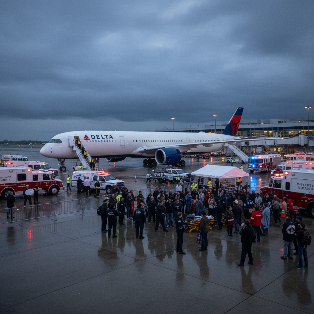25 people hospitalized after Delta flight reroutes to MSP.