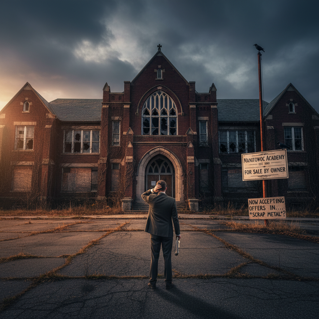 Manitowoc is selling a school for what now?