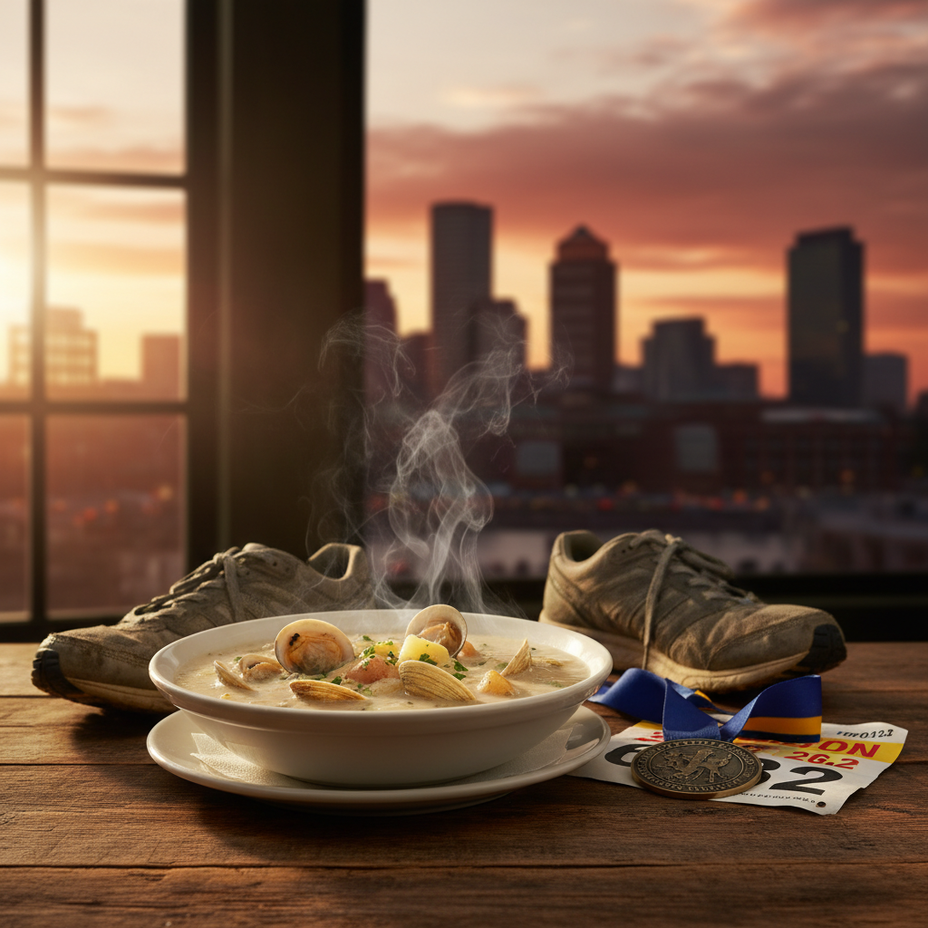 Your Marathon ritual is Boston clam chowder and it's wicked real
