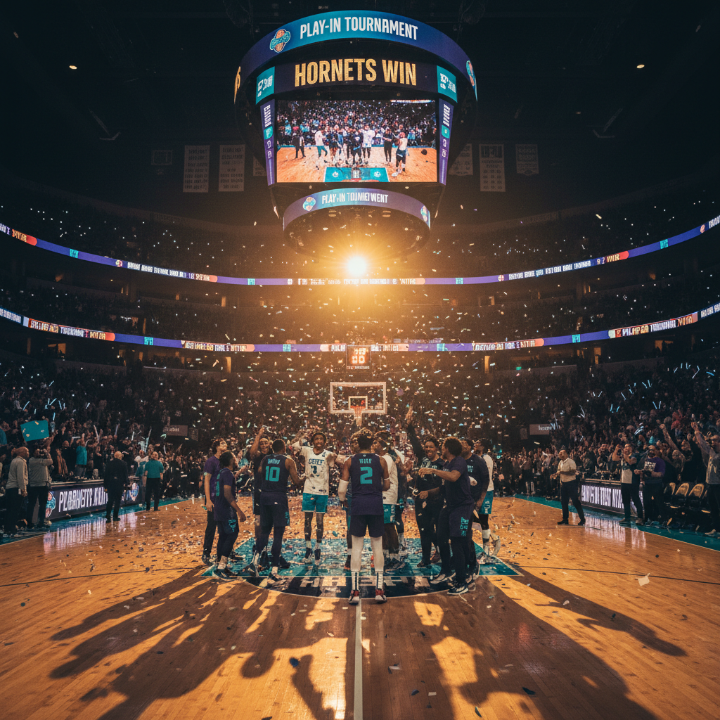 Your Hornets actually won a play-in game at Spectrum. What?!