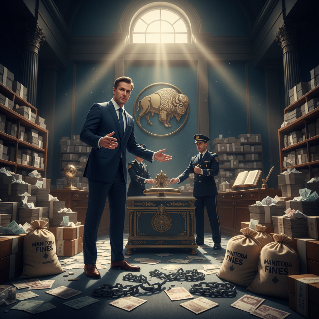 Manitoba's ditching private collectors and keeping your fine money.
