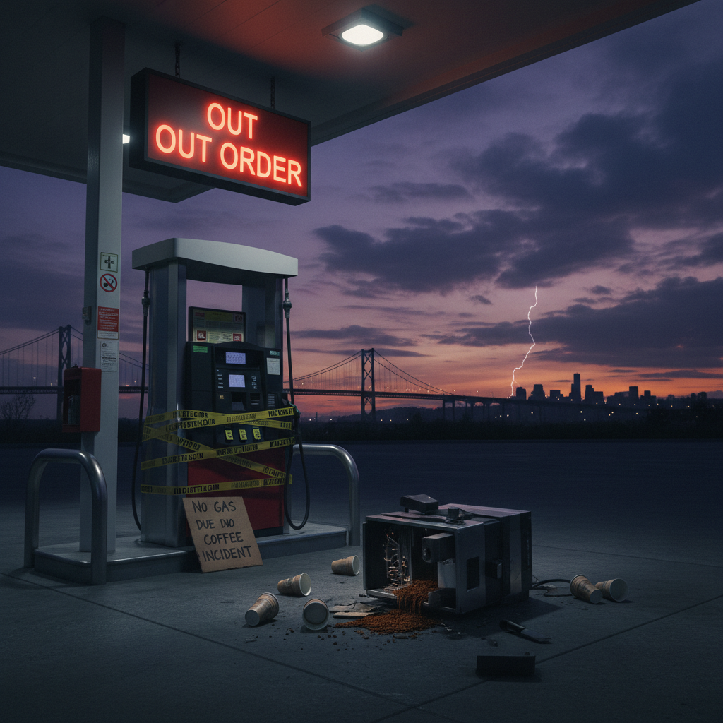 Your West Seattle gas station is off because of... coffee?