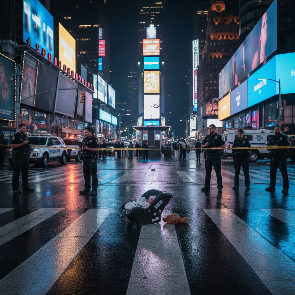 A baby was left in Times Square. Your city is reeling.