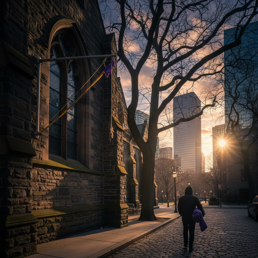 Someone keeps stealing your Back Bay church's banner. Why?