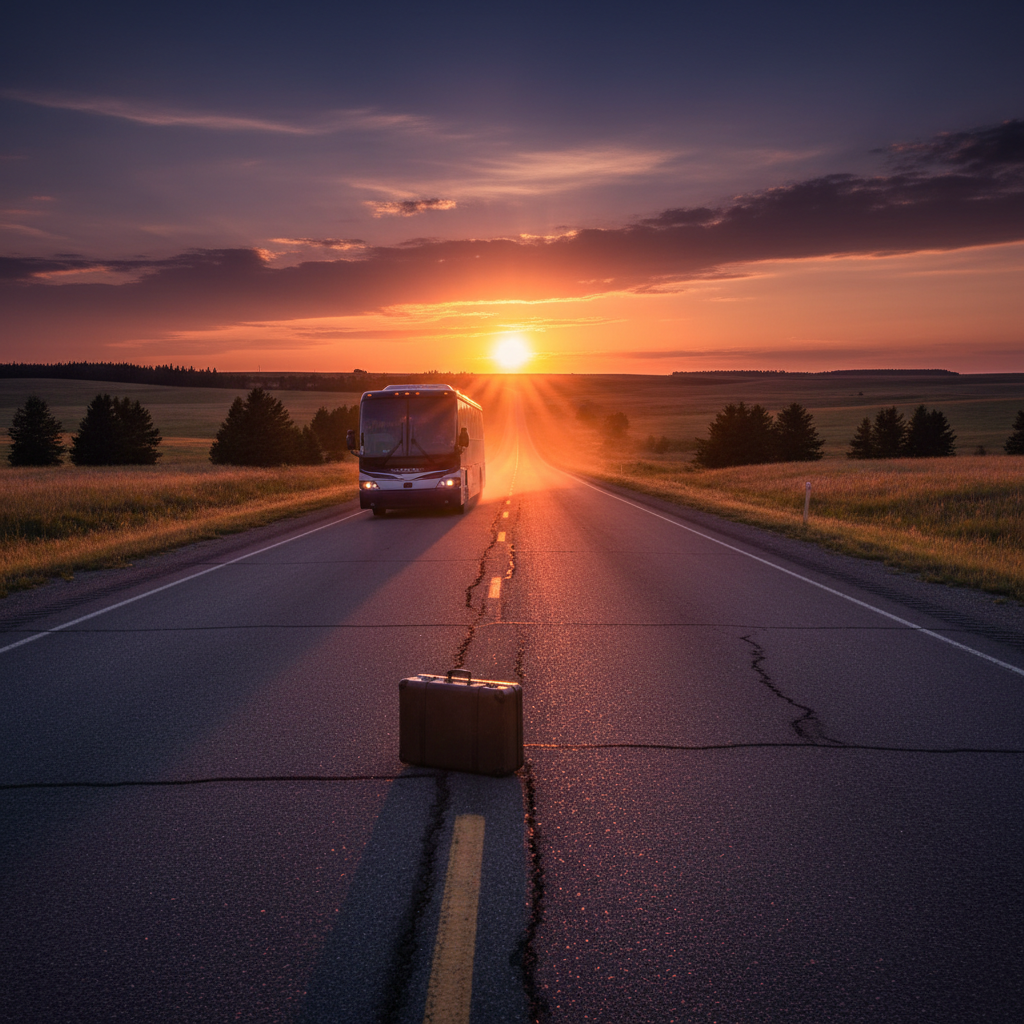 Your bus to Calgary just rode off into the sunset