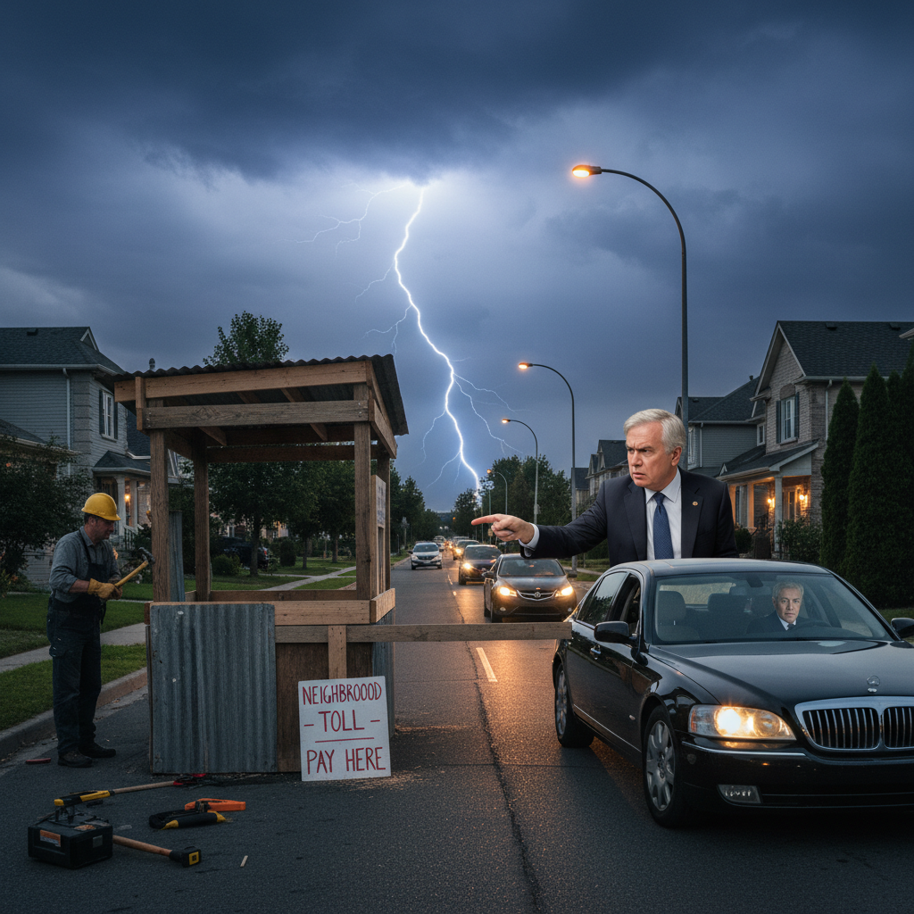 Your neighbour is building a toll booth. Mark Carney is mad.