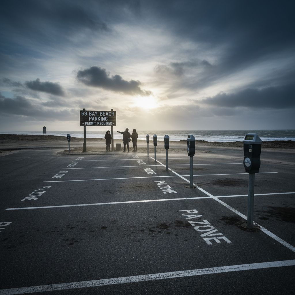 They're charging for 69 Bay Beach parking spots. You ready?