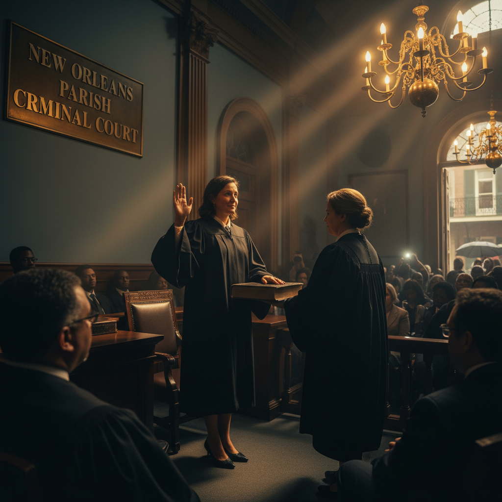 Did New Orleans just swear in a judge who won't get to judge?