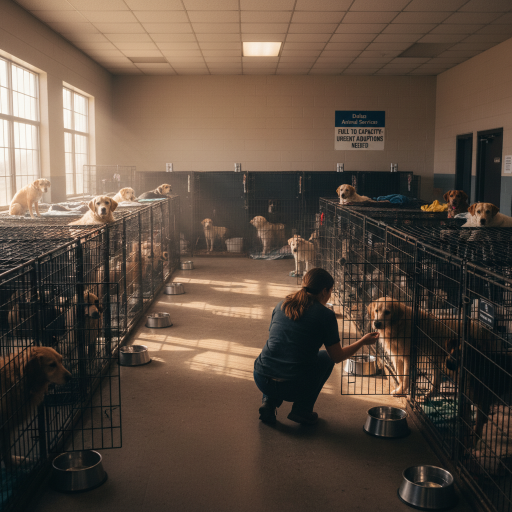 Dallas Animal Services is maxed out. Your city's dogs need you.