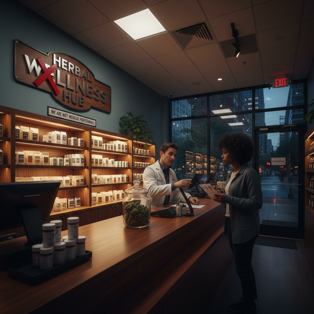 Your weed shop can't give health advice and it's a problem.