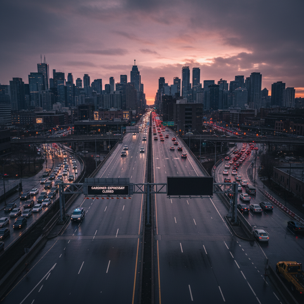 The Gardiner is closed. Your Barrie commute just got worse.
