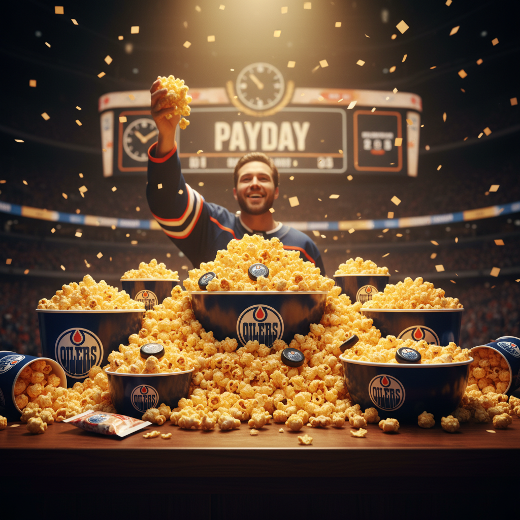 Your Oilers popcorn obsession is finally going to pay off