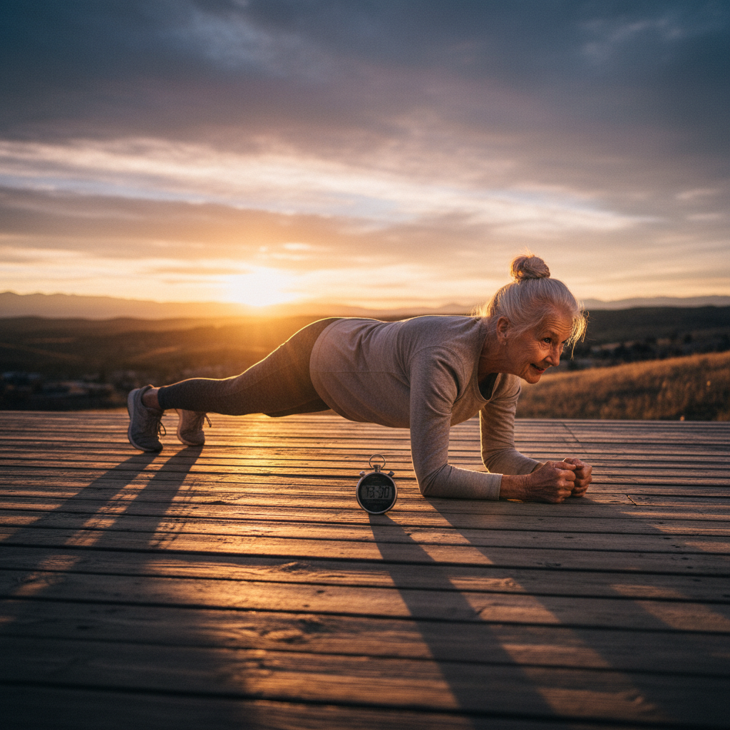 A 90-year-old Littleton grandma just planked for 3 minutes!