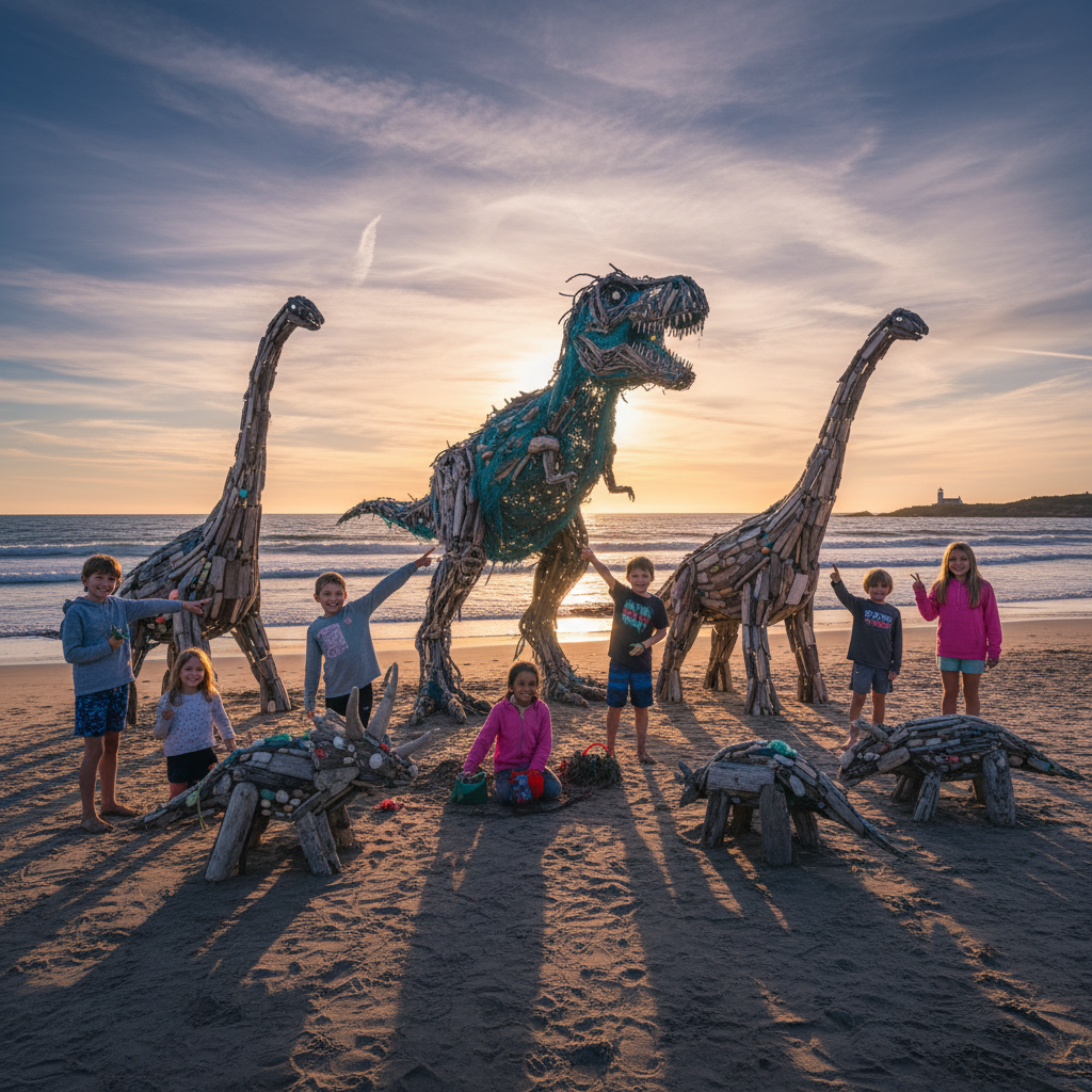 Nantucket kids just made dinosaurs for the planet. Seriously.