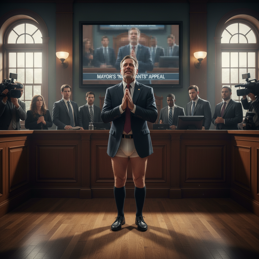 Mooresville's mayor appealed releasing his no-pants video. Seriously.