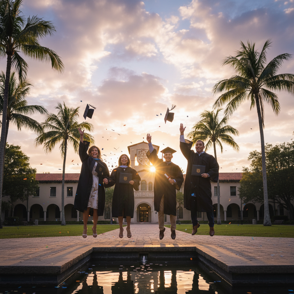This Miami family of four just crushed college together