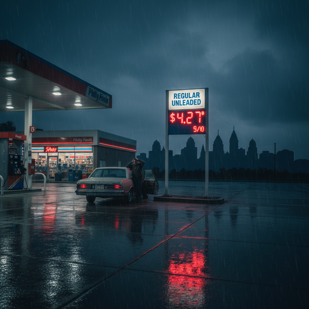 Philly, your gas just jumped to $4.27 overnight. Ouch.