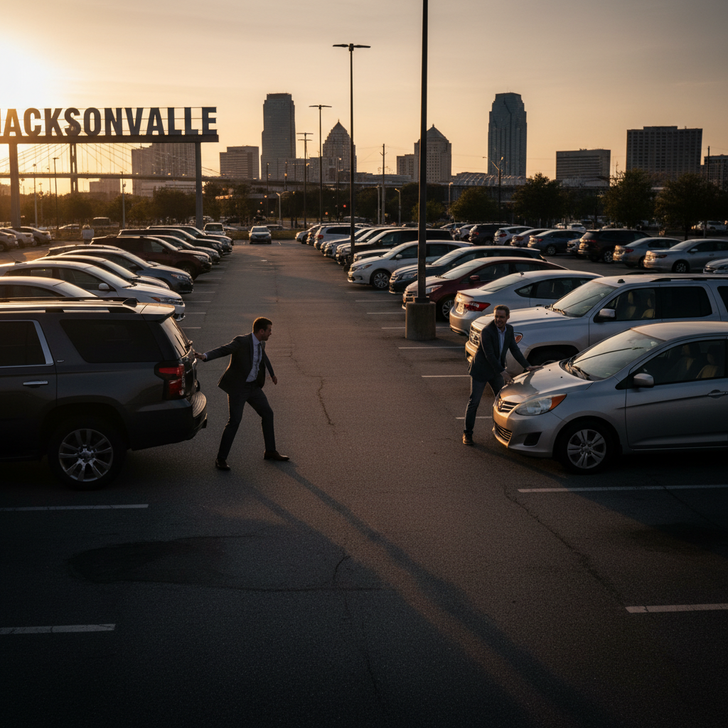 Jacksonville's wild parking debate: Are you a backer or a puller?
