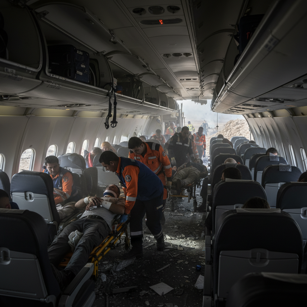 Your flight just dropped. 25 people in the hospital.