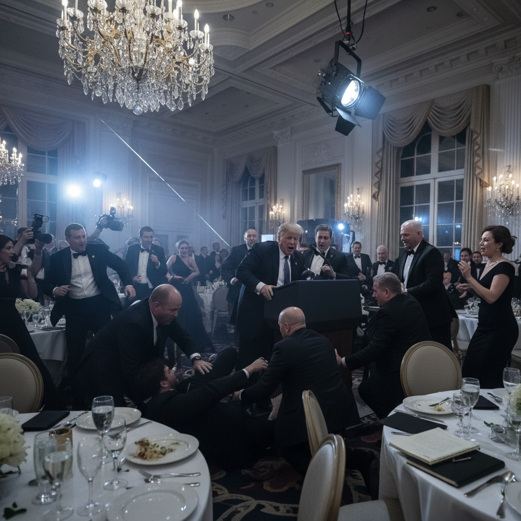 Someone tried to assassinate Trump at the Correspondents' Dinner.