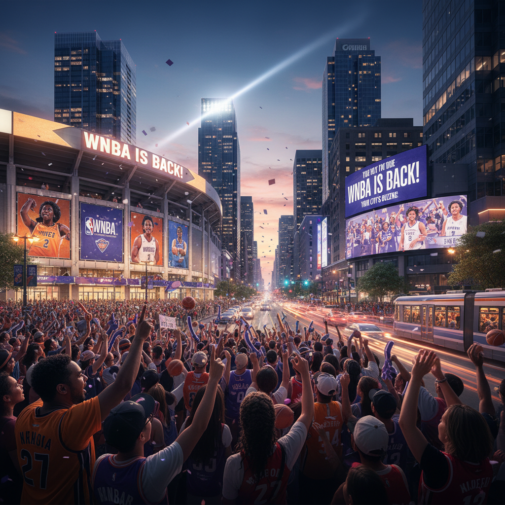 WNBA's back and your city's buzzing, finally.