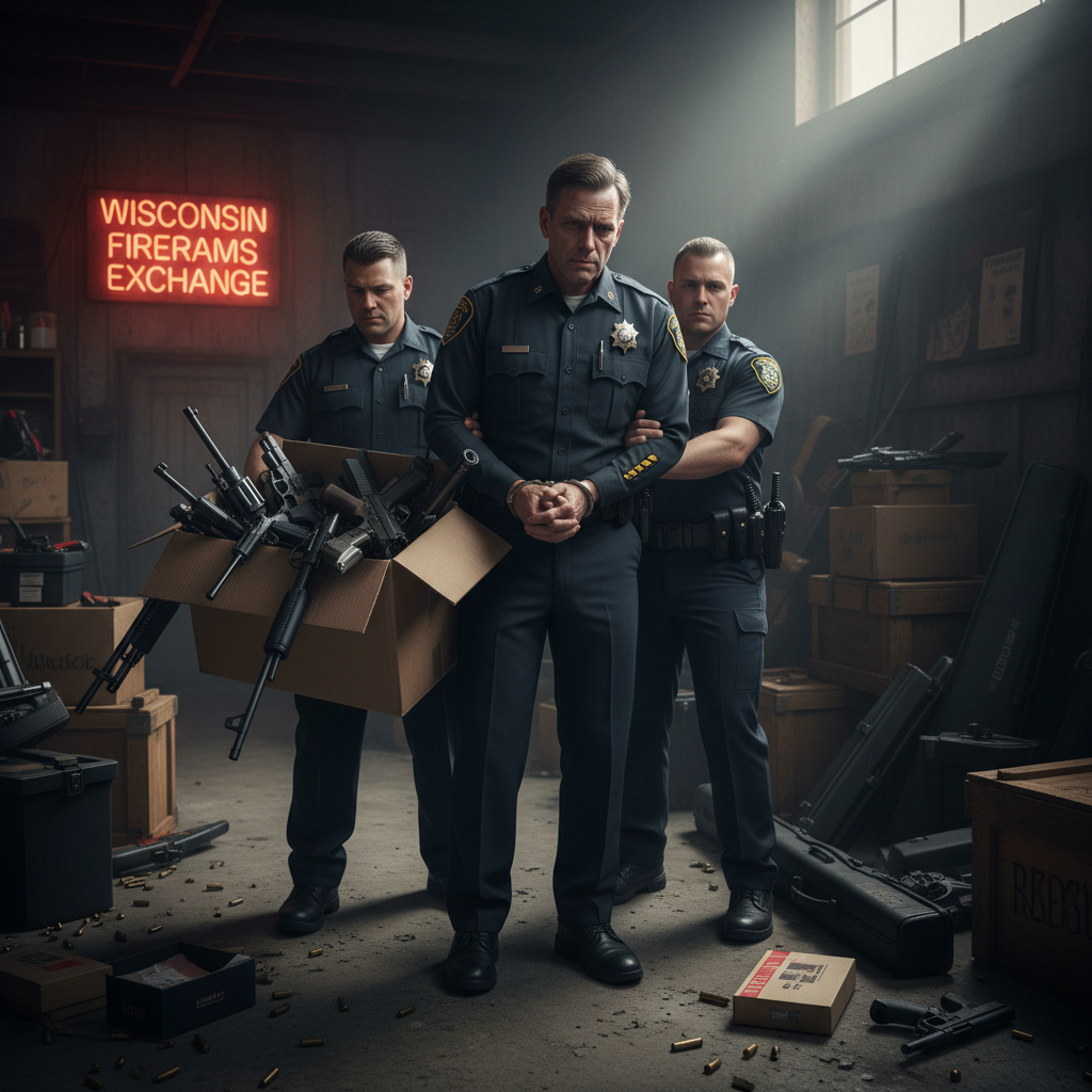 Your Wisconsin police chief just got caught in a wild gun scheme.
