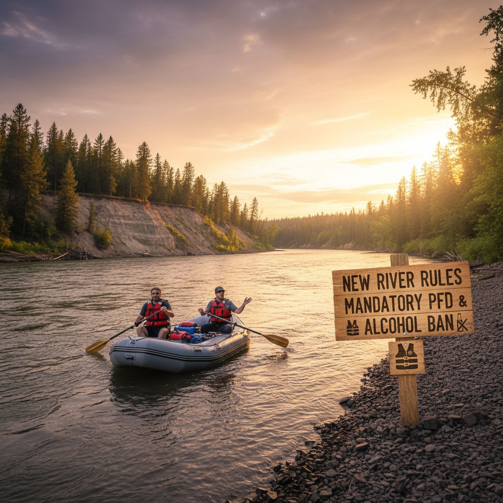 Your float down the North Saskatchewan just got a new rule.