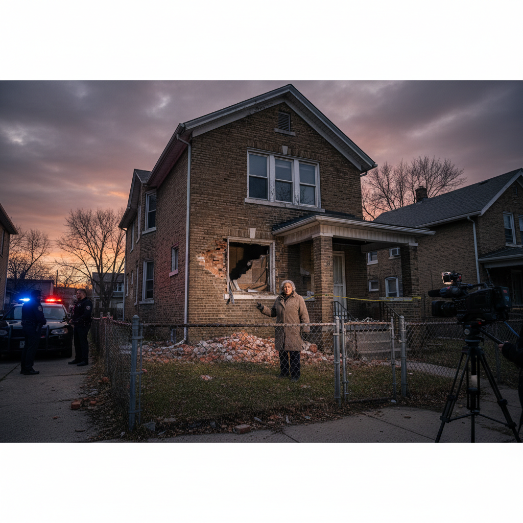 Someone is stealing bricks from Ms. Cheryl Perdue's Detroit home