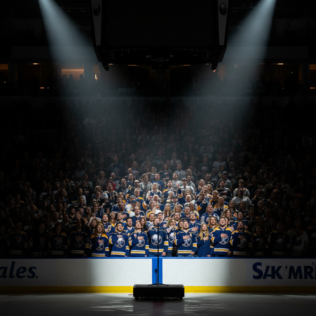 Your Sabres fans sang O Canada even when the mic died