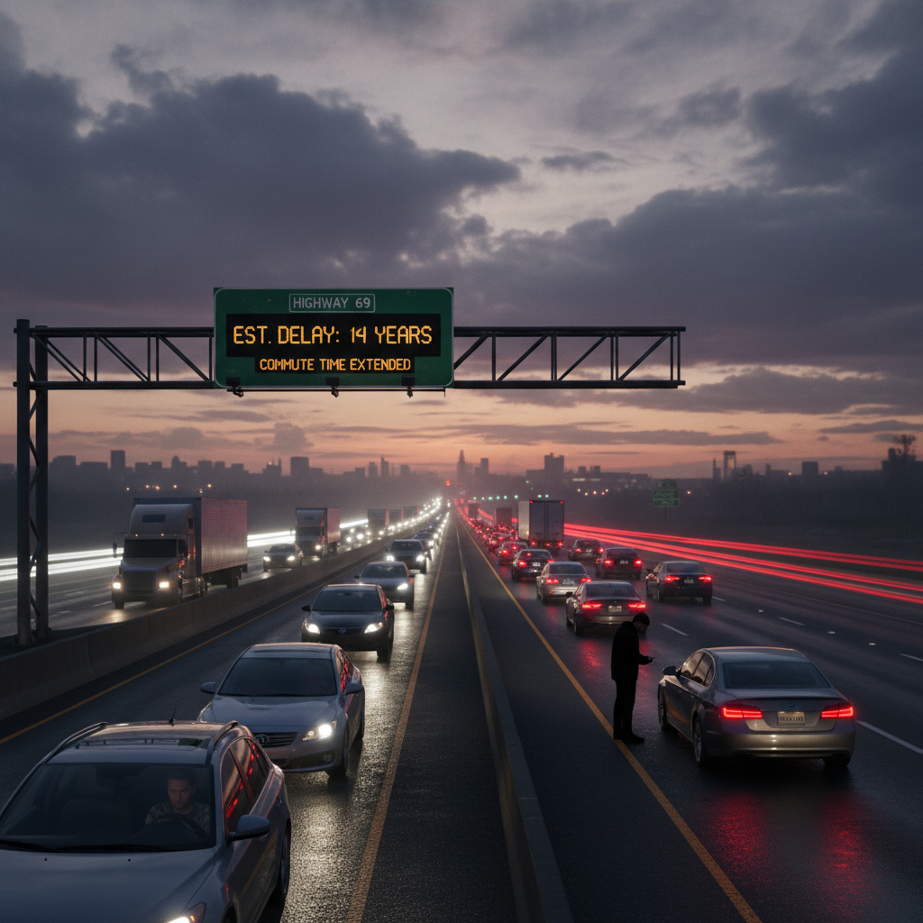 Your Highway 69 commute just got 14 years longer