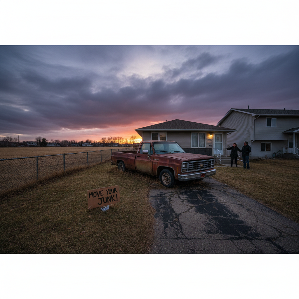 Your neighbours are mad about an abandoned truck in southwest Edmonton