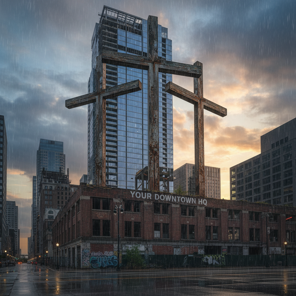 Your Downtown HQ got rejected on those three huge crosses