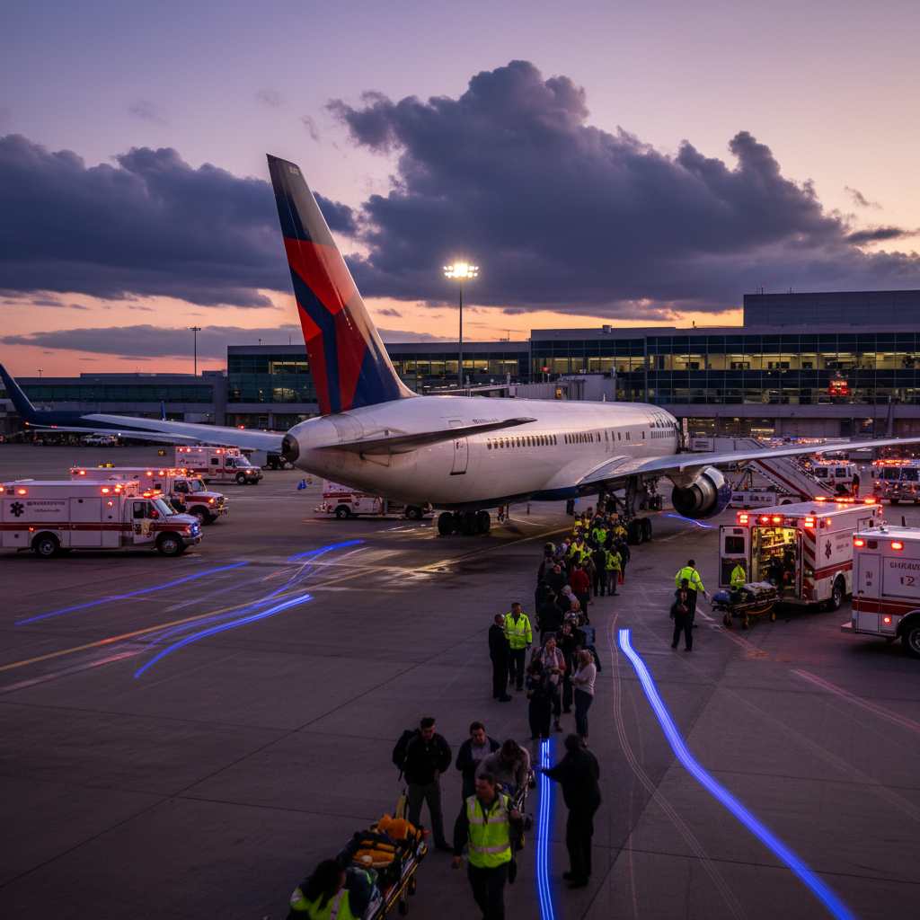 Twenty-five people went to the hospital after a Delta flight diverted to MSP.